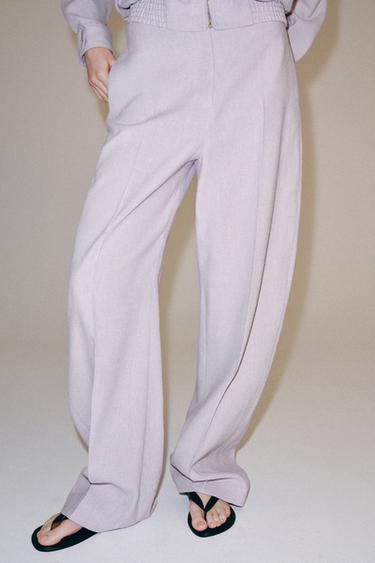 PANTALON BALLOON ZW COLLECTION - Mauve de Zara - Image 1