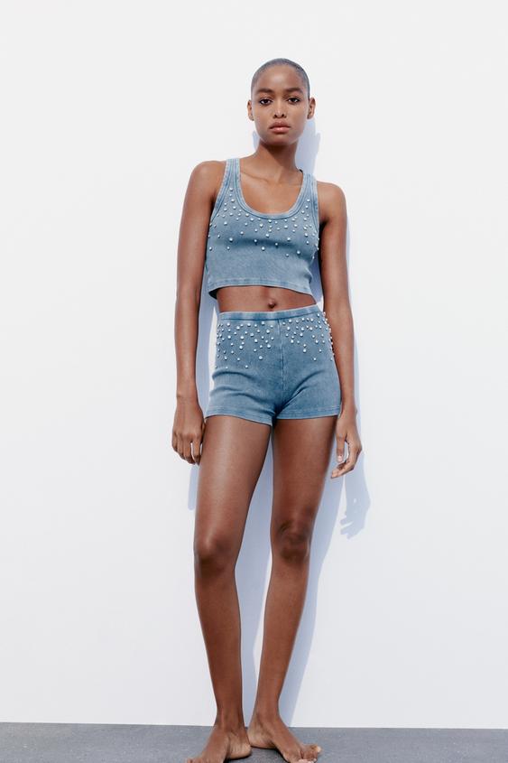 Shop Zara Trouser Short Pants Highwaist with great discounts and prices  online - Jan 2024