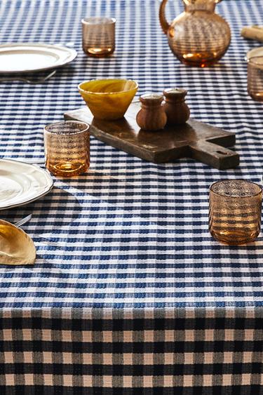 Zara GINGHAM TABLECLOTH - 藍色