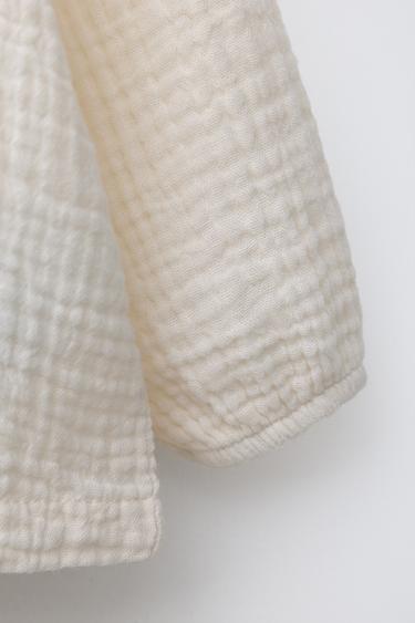 COTTON GAUZE SHIRT - Ecru by Zara - Image 3