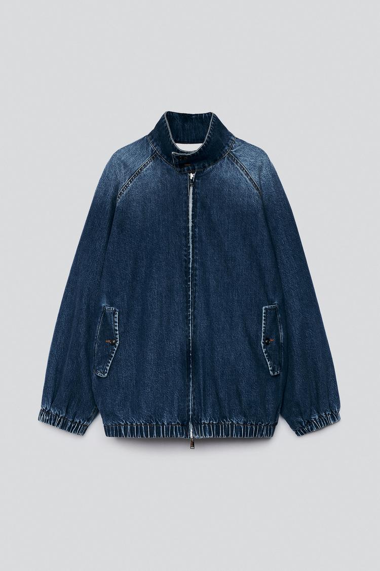 Cazadora reversible denim contraste