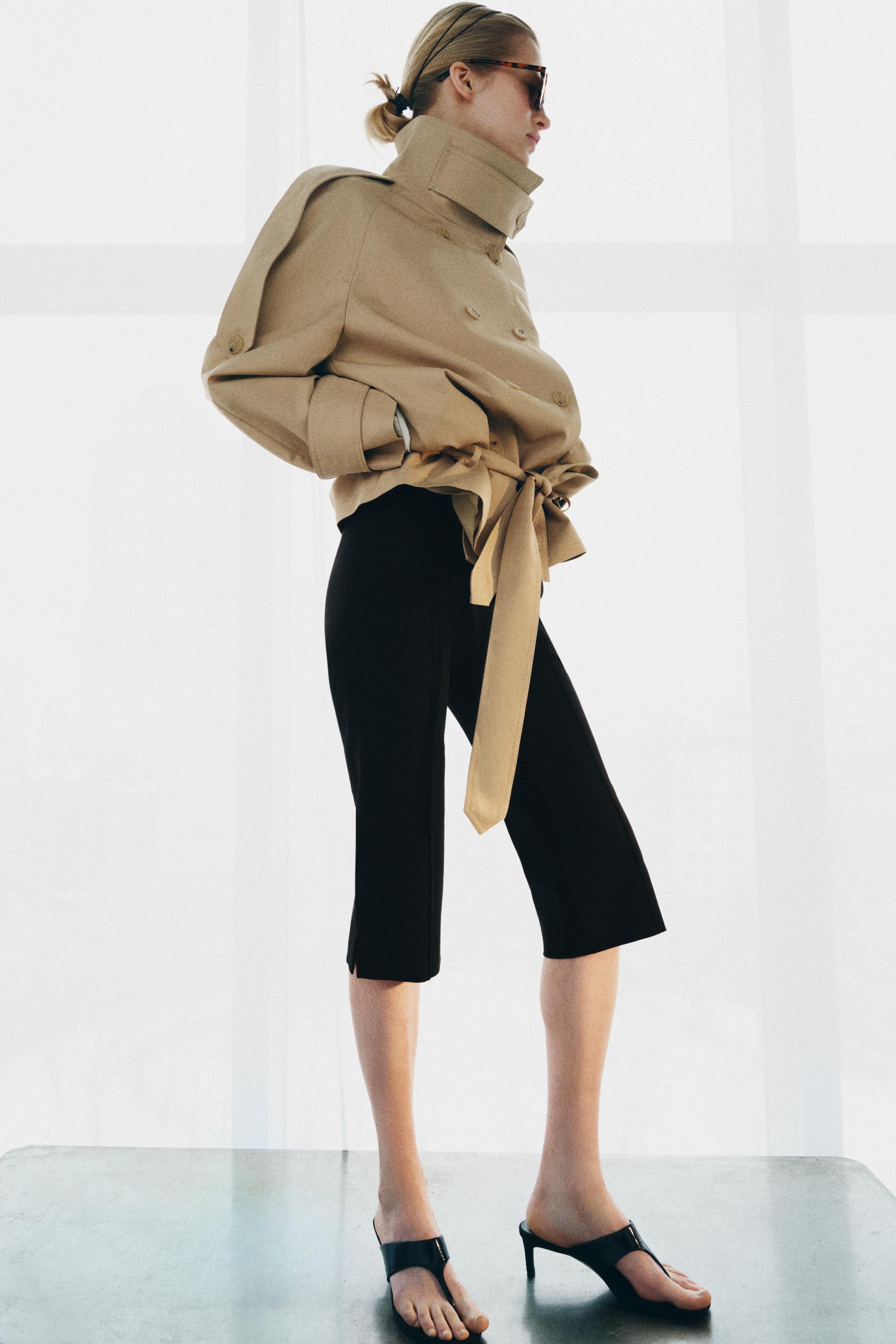 KISA DİK YAKA TRENÇKOT ZW COLLECTION - Görsel 3