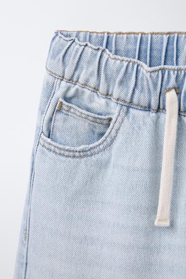 LOOSE FIT CARGO JEANS - Light blue by Zara - Image 2