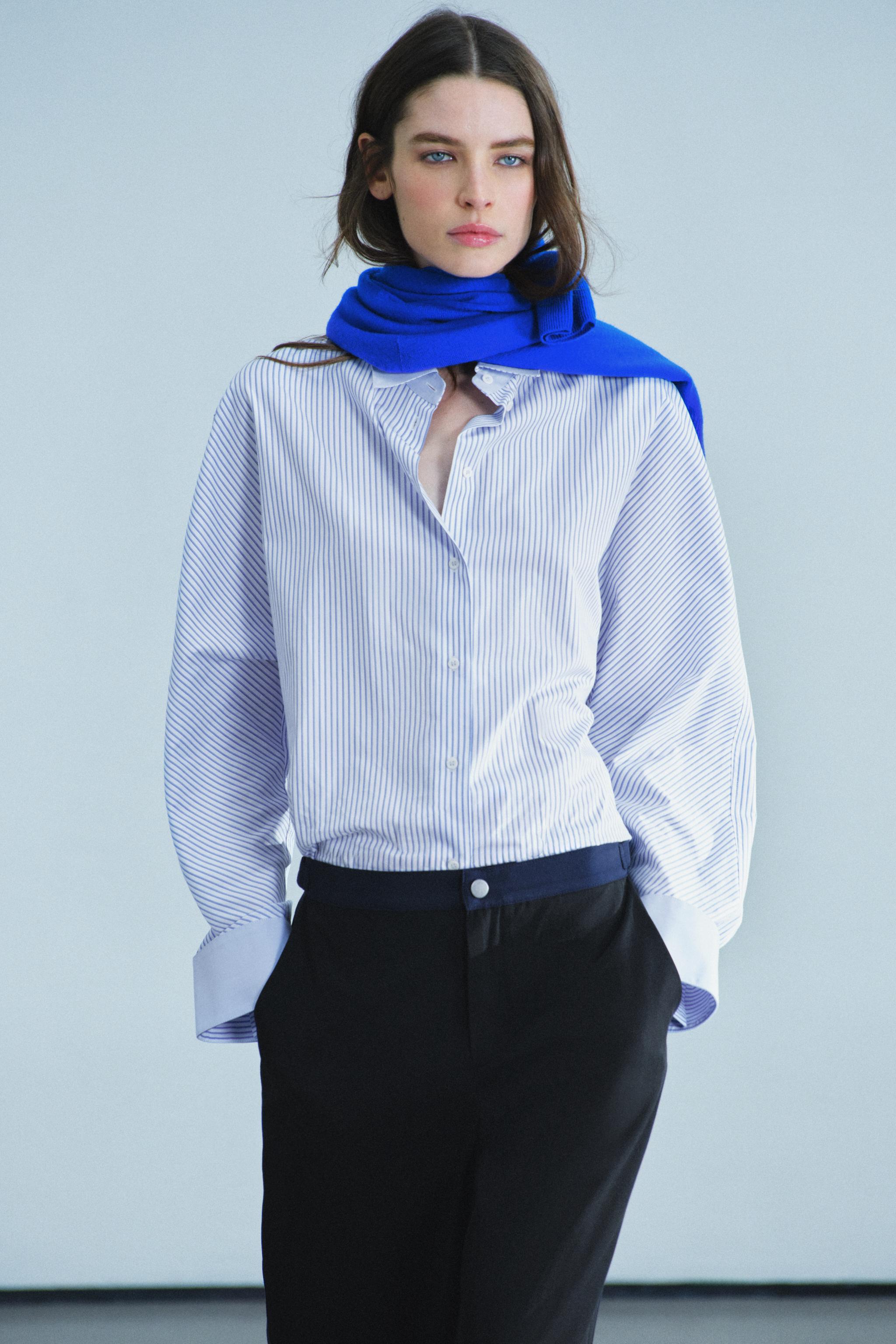 CHEMISE OXFORD RAYURES CONTRASTE ZW COLLECTION