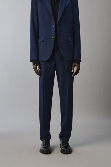 COMFORT SUIT TROUSERS - Ink blue by Zara
