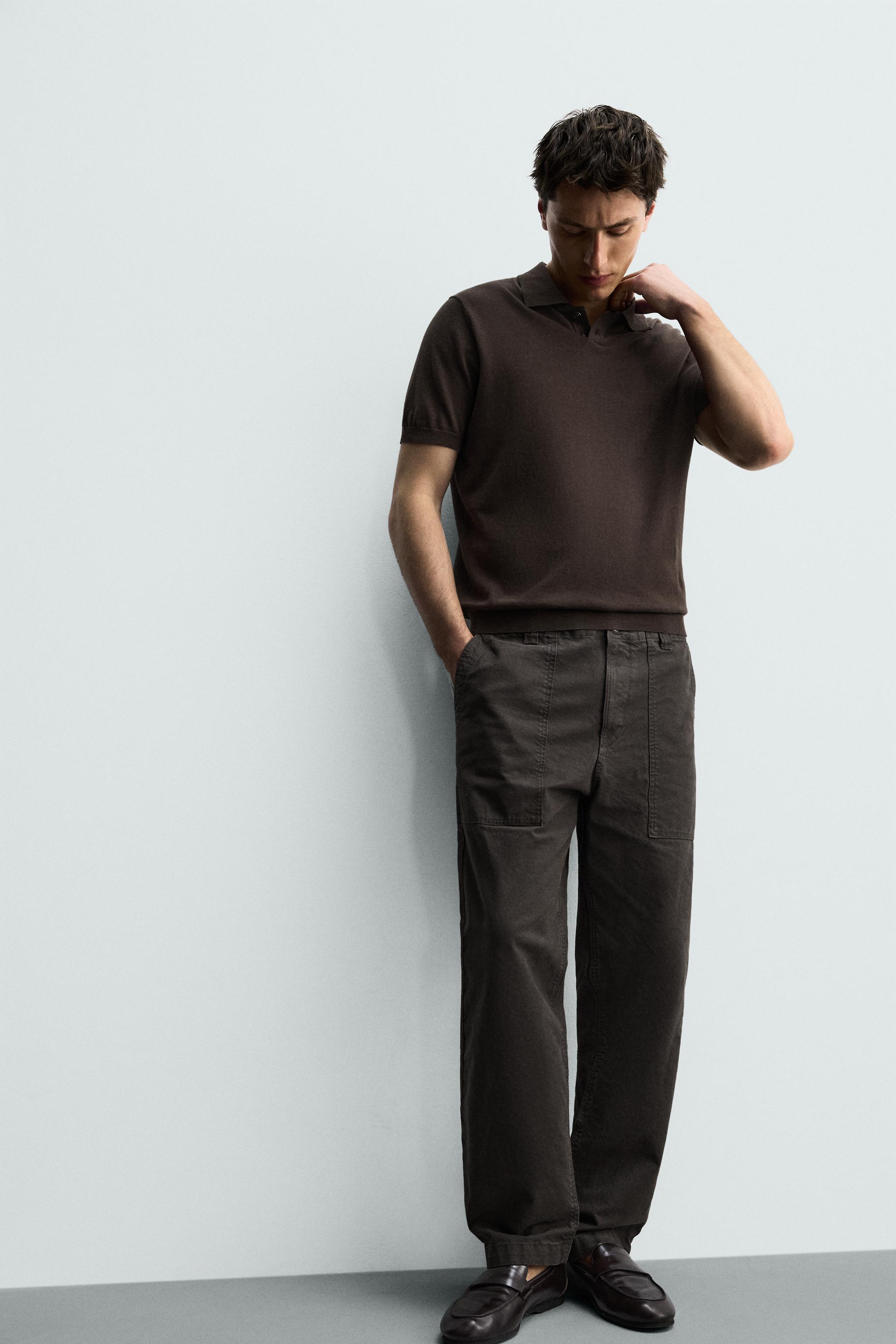 POLO REGULAR FIT EN COTON ET LIN
