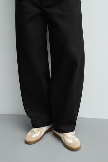 TRAINERS WITH CONTRAST SOLE - White by Zara