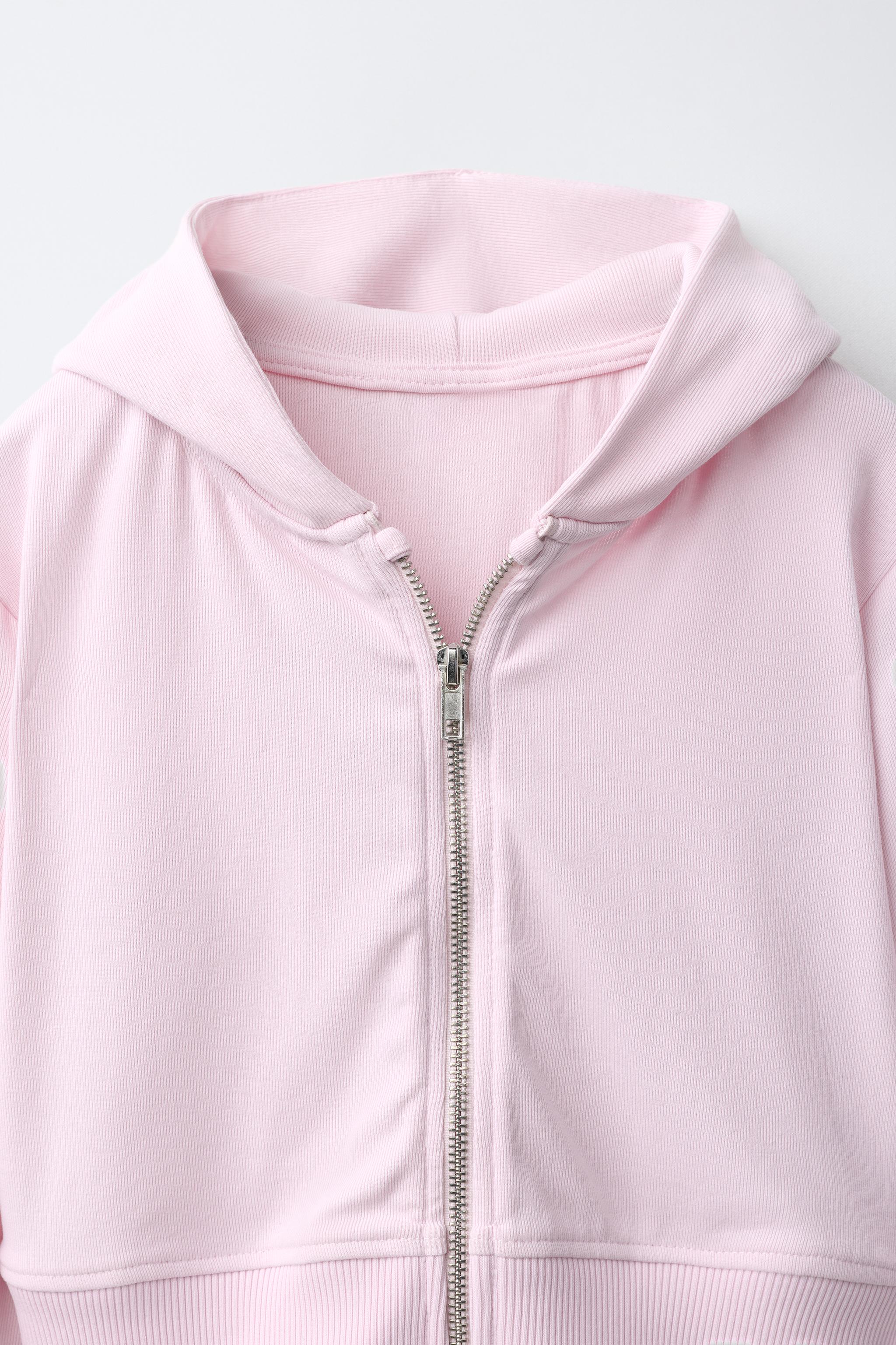 Детские свитеры Zara SOLID HOODIE AND FLARE PANTS SET — фото 6
