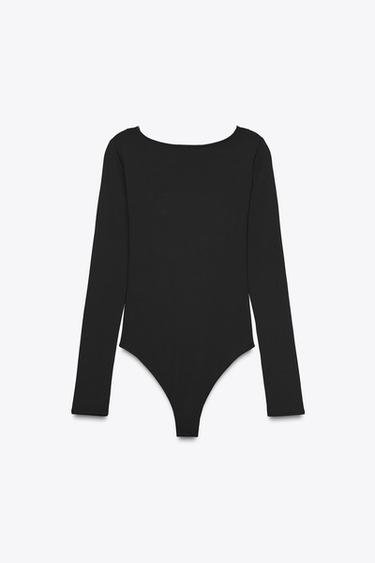BODY POLYAMIDE DENTELLE - Noir de Zara - Image 7