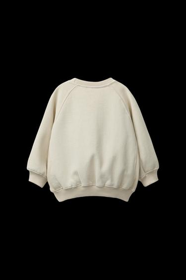SUDADERA LOGO FLOCK - Verdoso de Zara