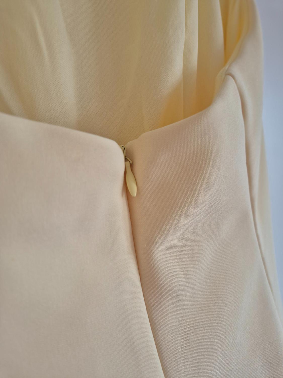 SHORT HALTER GODET DRESS - Image 3