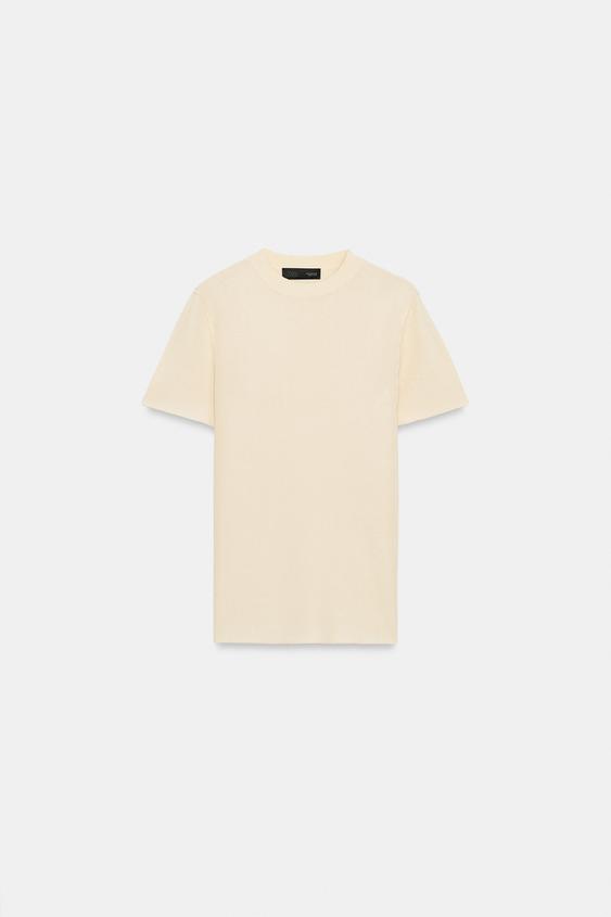 CAMISETA MANGA CORTA - Mantequilla de Zara - Imagen 0
