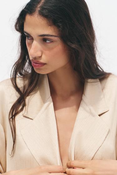 TEXTURED DOUBLE-BREASTED BLAZER - Cava by Zara - Image 2