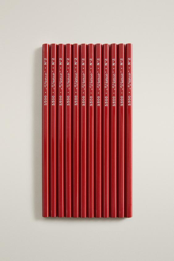PACK OF VIARCO VINTAGE WOODEN PENCILS - Red by Zara - Image 0