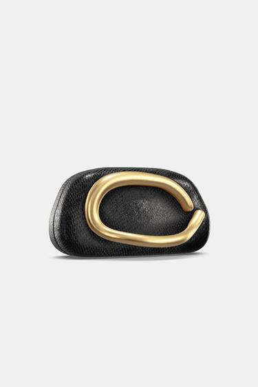 BOLSO CAJA RELIEVE - Negro de Zara - Imagen 0