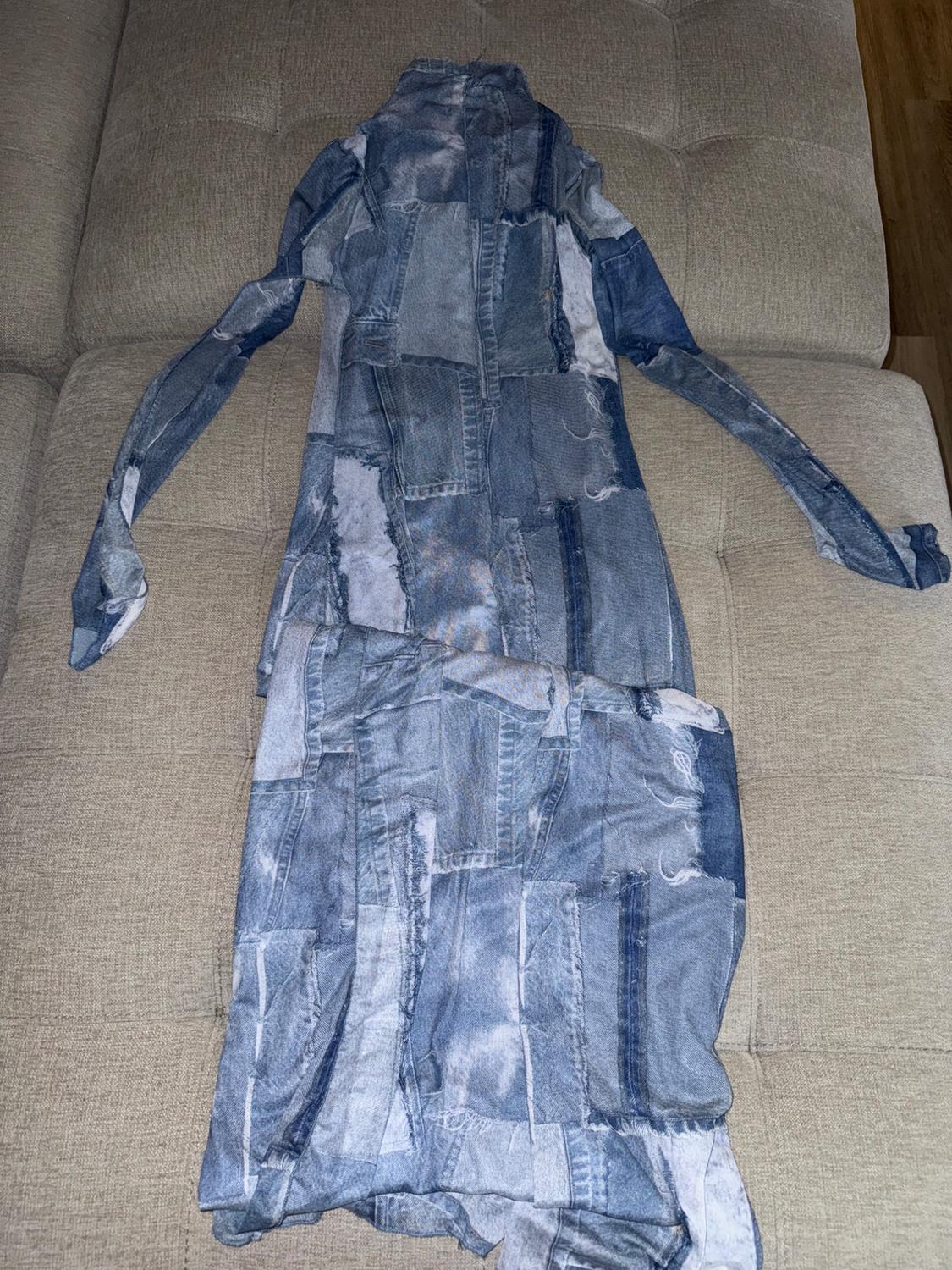 PATCHWORK TULLE DRESS - Image 3