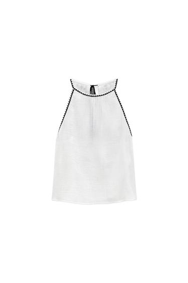 COTTON HALTER TOP