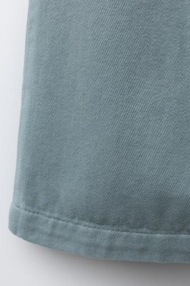 PANTALON POCHES BRODÉES - Bleu moyen de Zara - Image 3