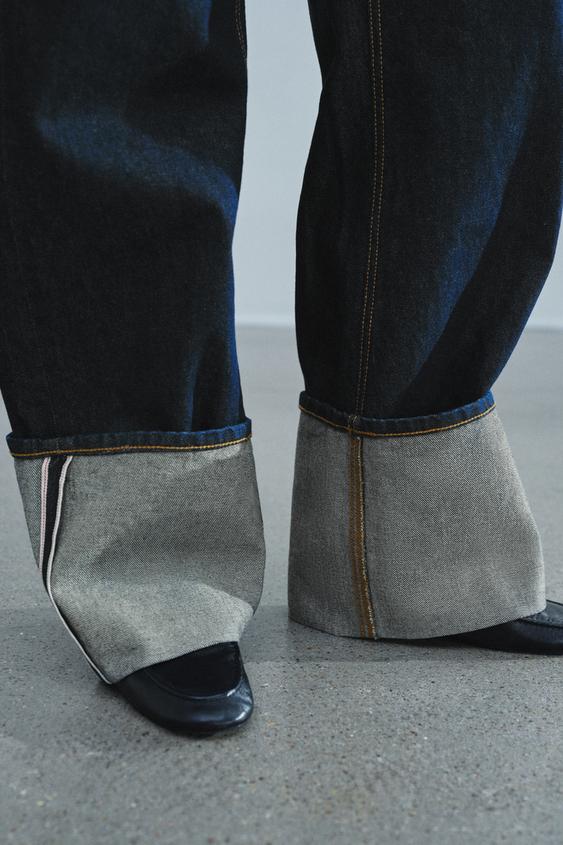 JEAN ZW COLLECTION TURN UP TAILLE BASSE - Bleu de Zara - Image 6