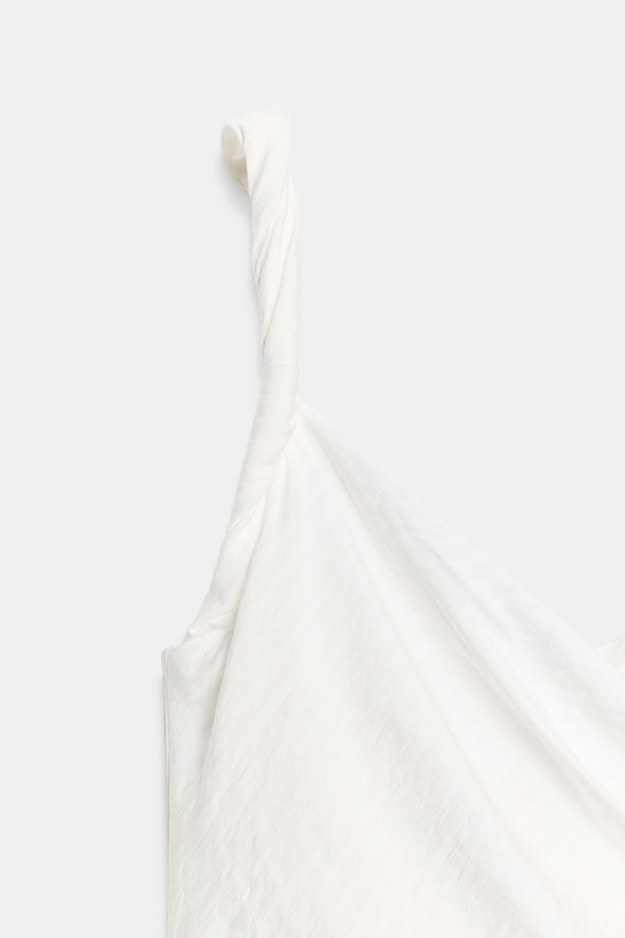 Женские платья Zara DRAPED MIDI DRESS — фото 9