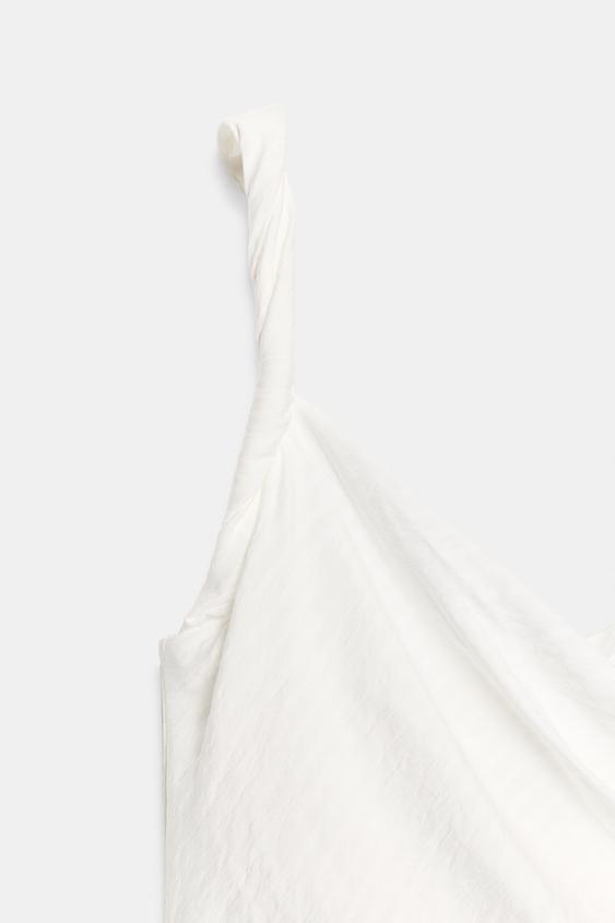 zara draped midi dress white Zara | Dresses | Zara Draped Puff Sleeve Poplin Midi Dress White