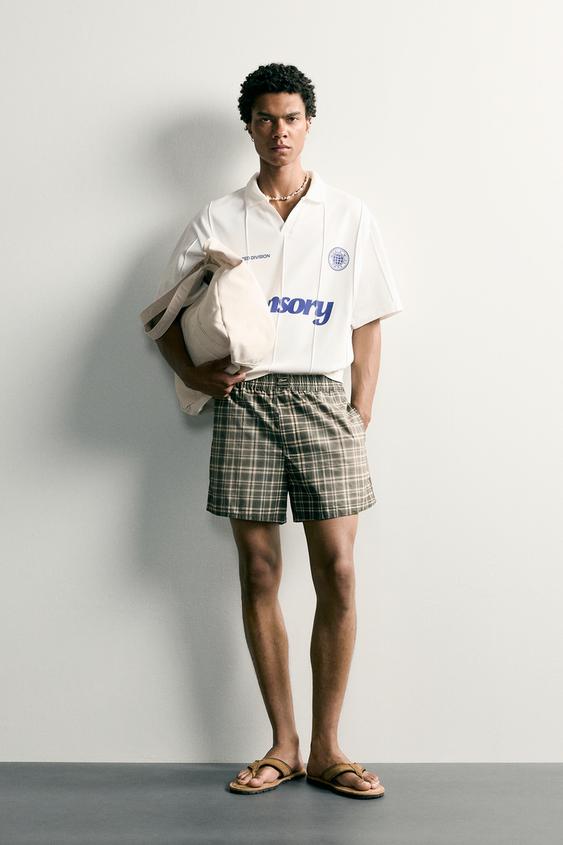 RETRO FOOTBALL RELAXED FIT POLO SHIRT - Oyster-white by Zara - Image 0