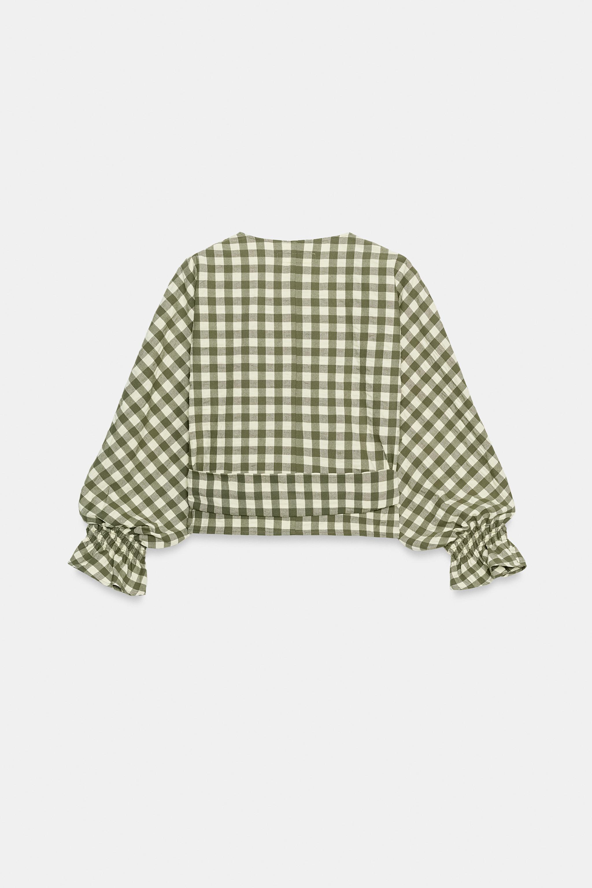 VESTE À NŒUD CARREAUX VICHY