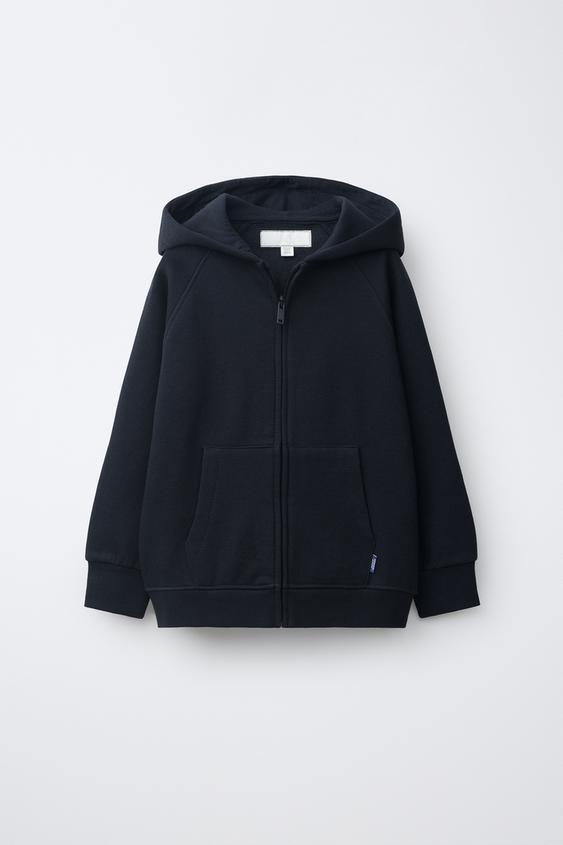 ZIP-UP HOODIE - Navy blue de Zara - Imagen 0
