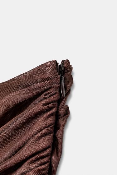 BANDEAU MIDI DRESS - Light brown by Zara - Image 6