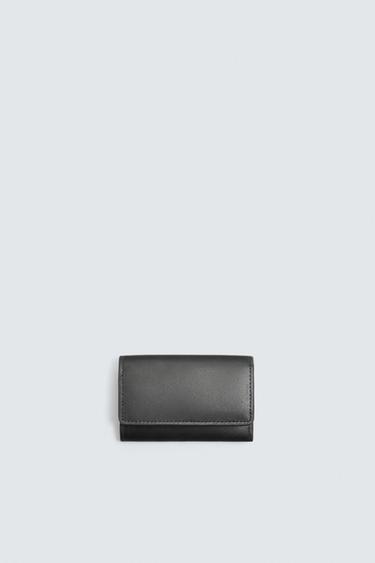 PORTA-MOEDAS DE COURO - Preto da Zara