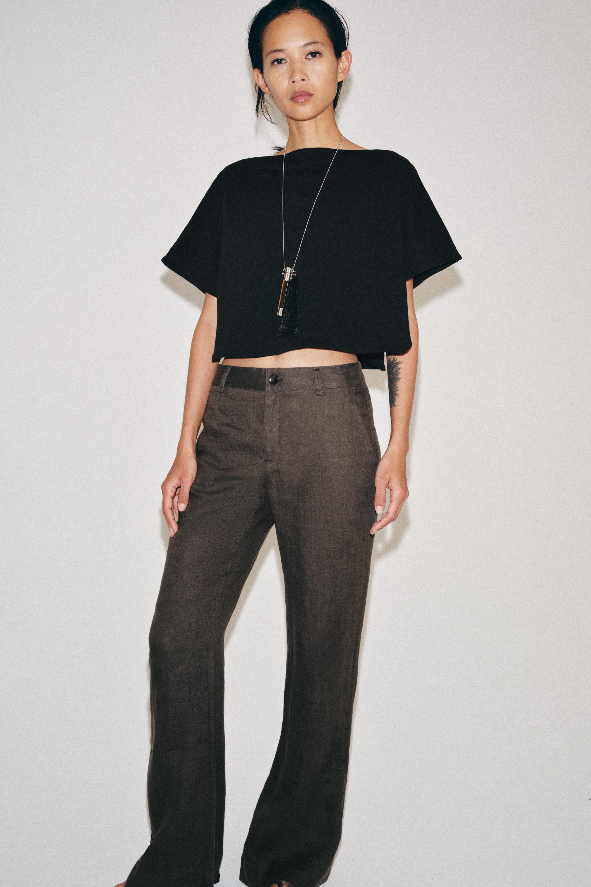 KATMANLI CROP TOP - Görsel 3