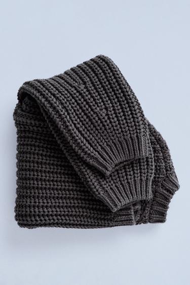 ZARA TIMELESZ  - CHUNKY KNIT CARDIGAN - Grey by Zara - Image 2