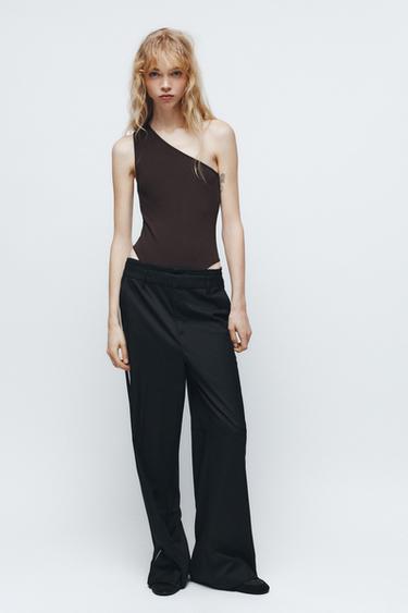 ASYMMETRIC BODYSUIT - Brown by Zara - Image 0