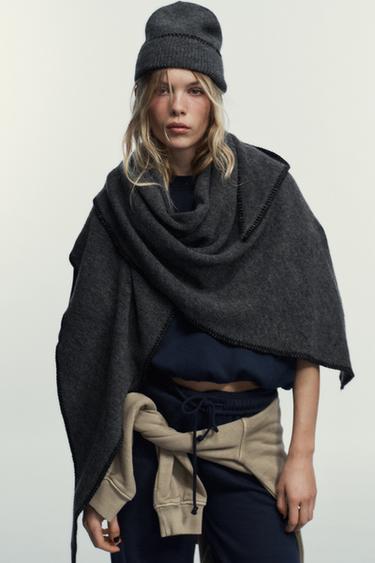 BANDANA TRIANGULAIRE CONTRASTE - Gris de Zara