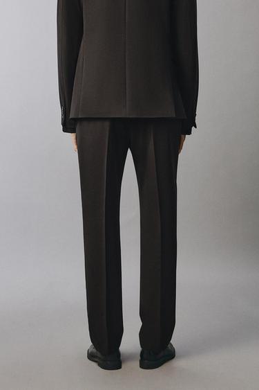 PANTALON DE COSTUME CONFORT - Marron foncé de Zara - Image 2