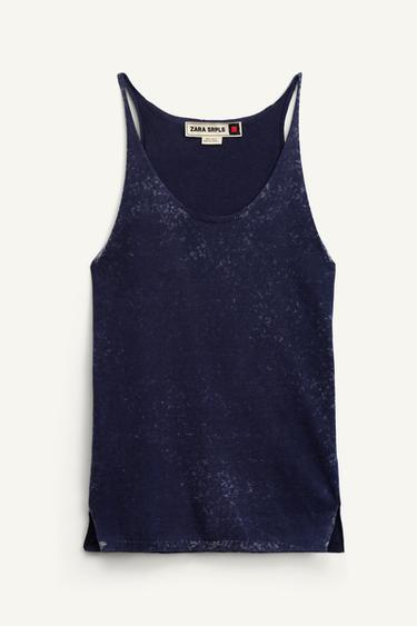 PRNT TNK TP 14 - Navy blue by Zara - Image 0