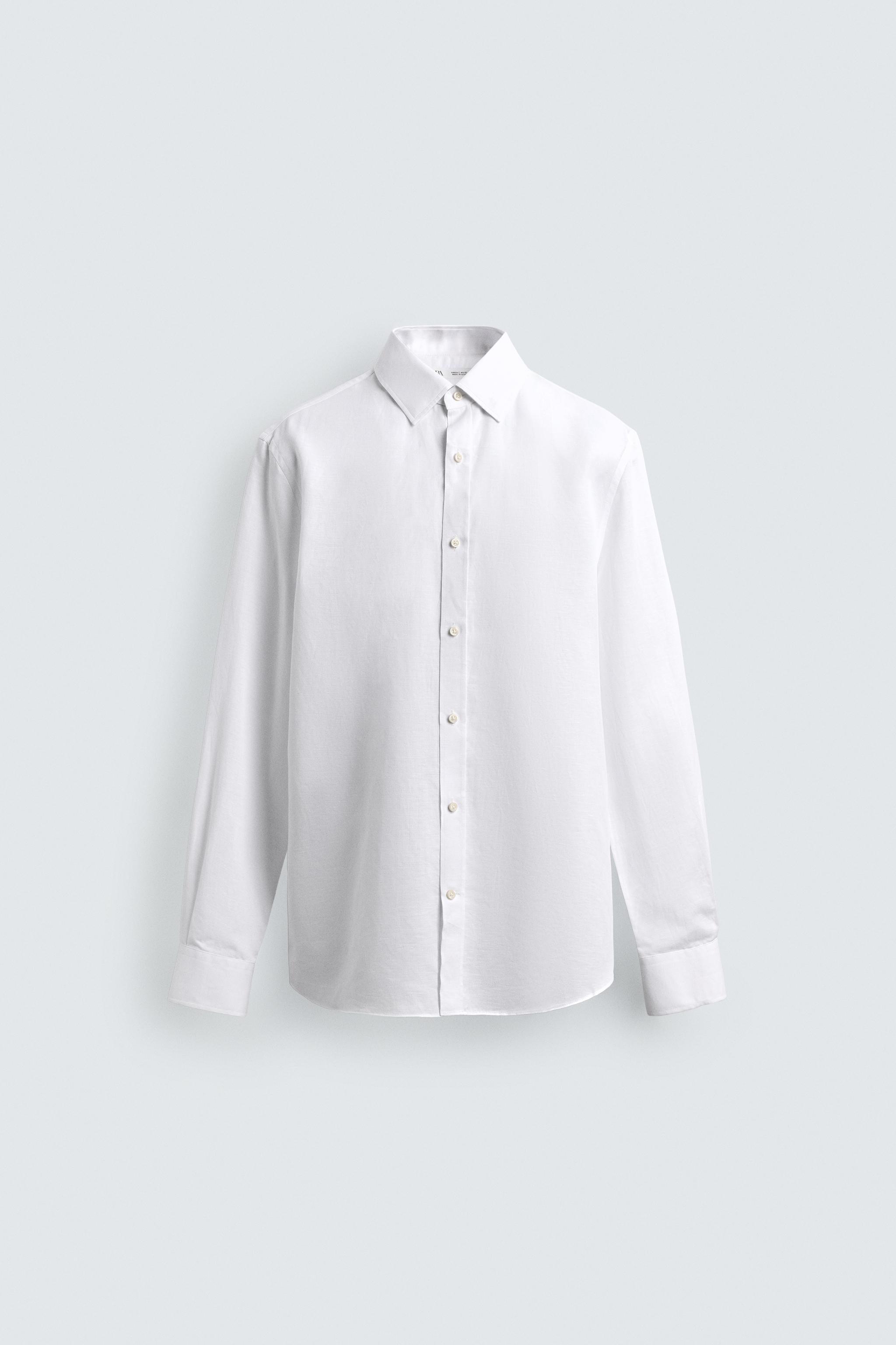 CHEMISE REGULAR FIT COTON-LIN
