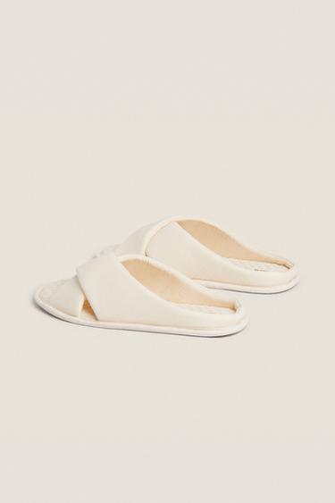 CHAUSSONS OUVERTS À L’ARRIÈRE ET À L’AVANT - Beige clair de Zara - Image 3
