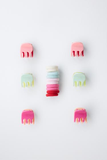 LOT DE CHOUCHOUS ET PINCES - Multicolore de Zara - Image 3