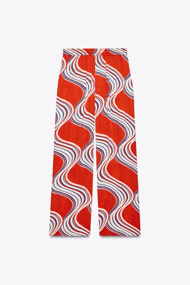 ZW COLLECTION PRINTED PYJAMA TROUSERS - Multicoloured by Zara - Image 5