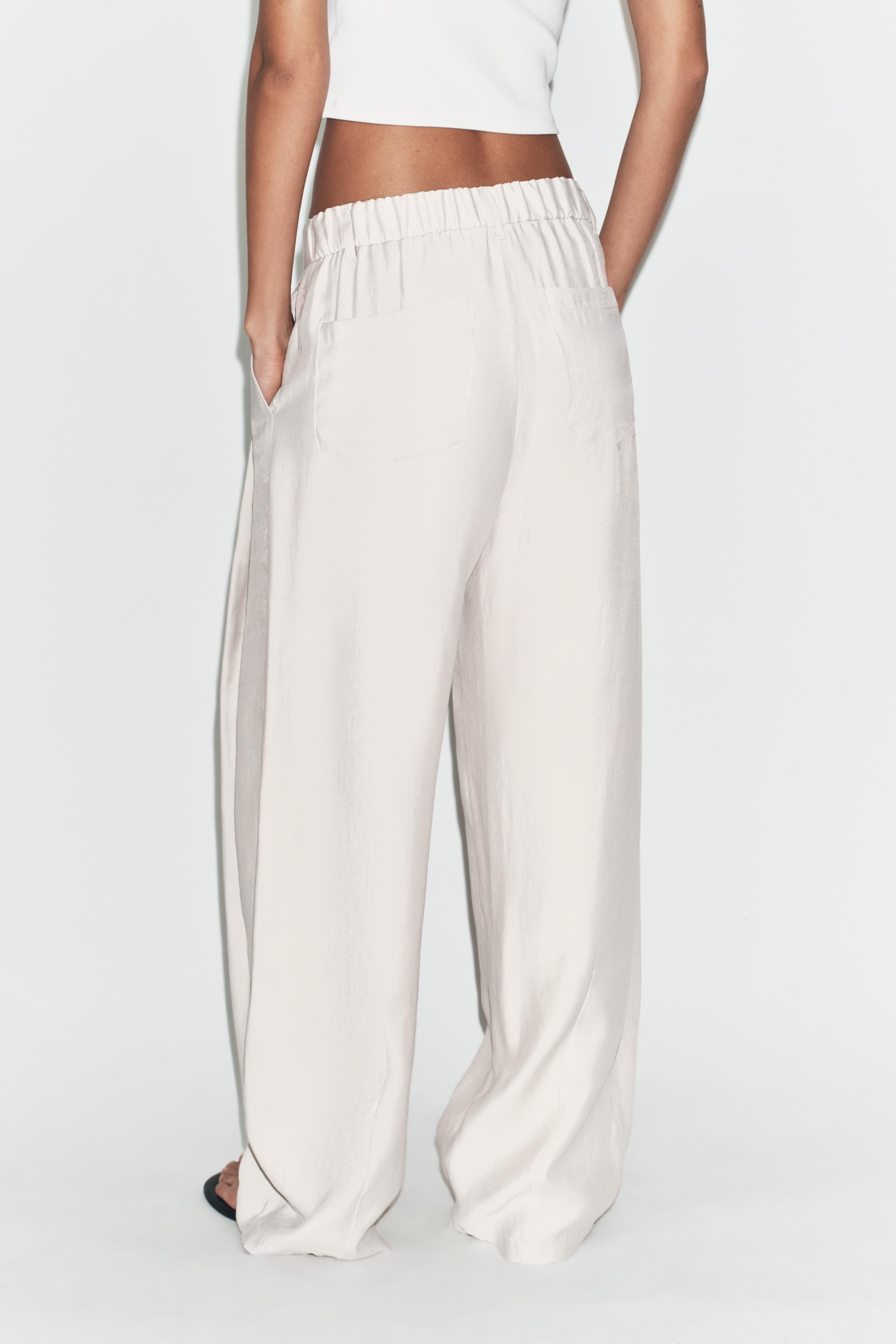 PANTALON FLUIDE À PLIS