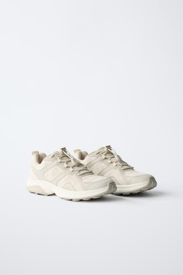 BASKET EN RÉSILLE - Blanc écru de Zara - Image 1
