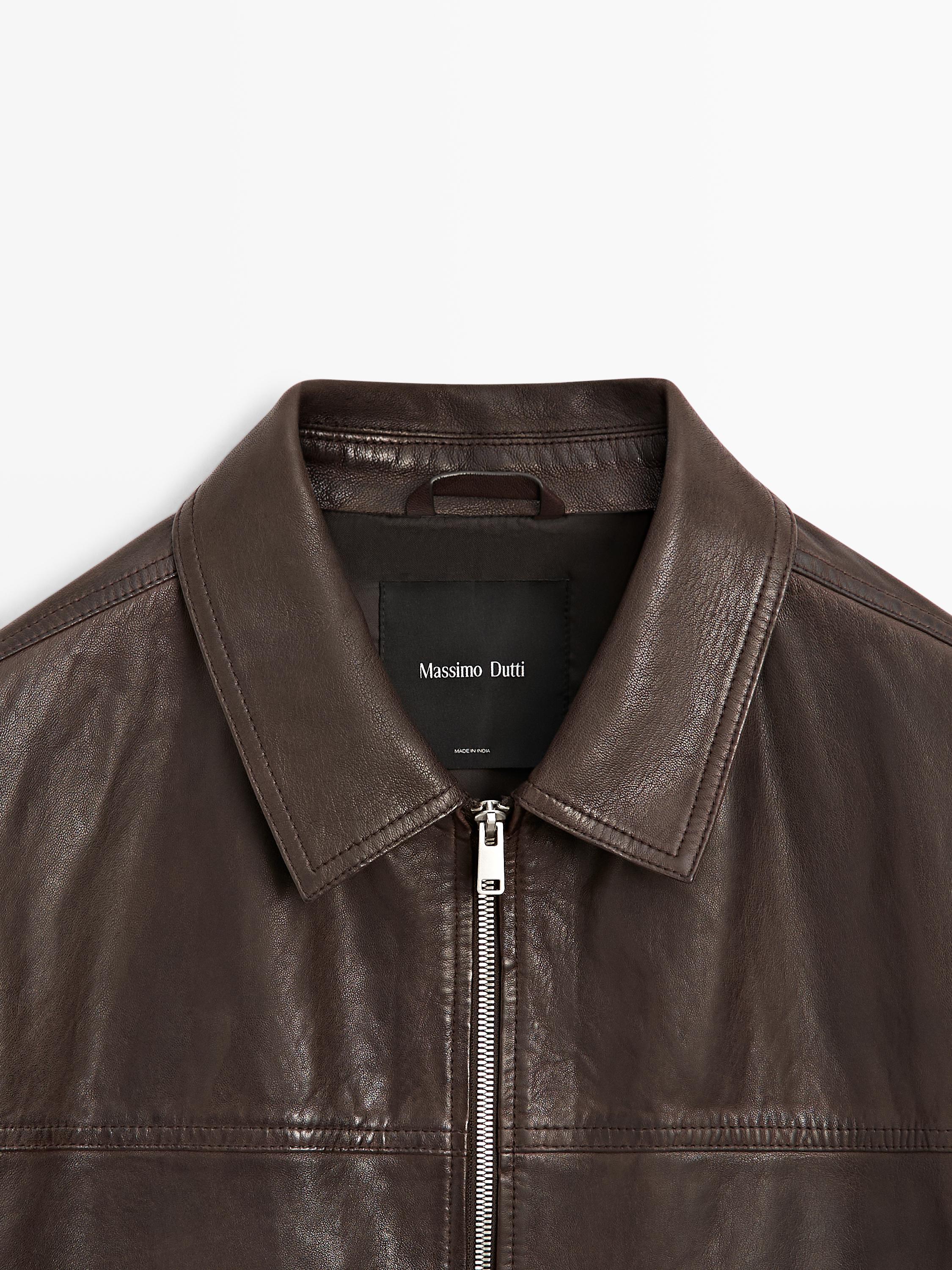 Nappa leather jacket