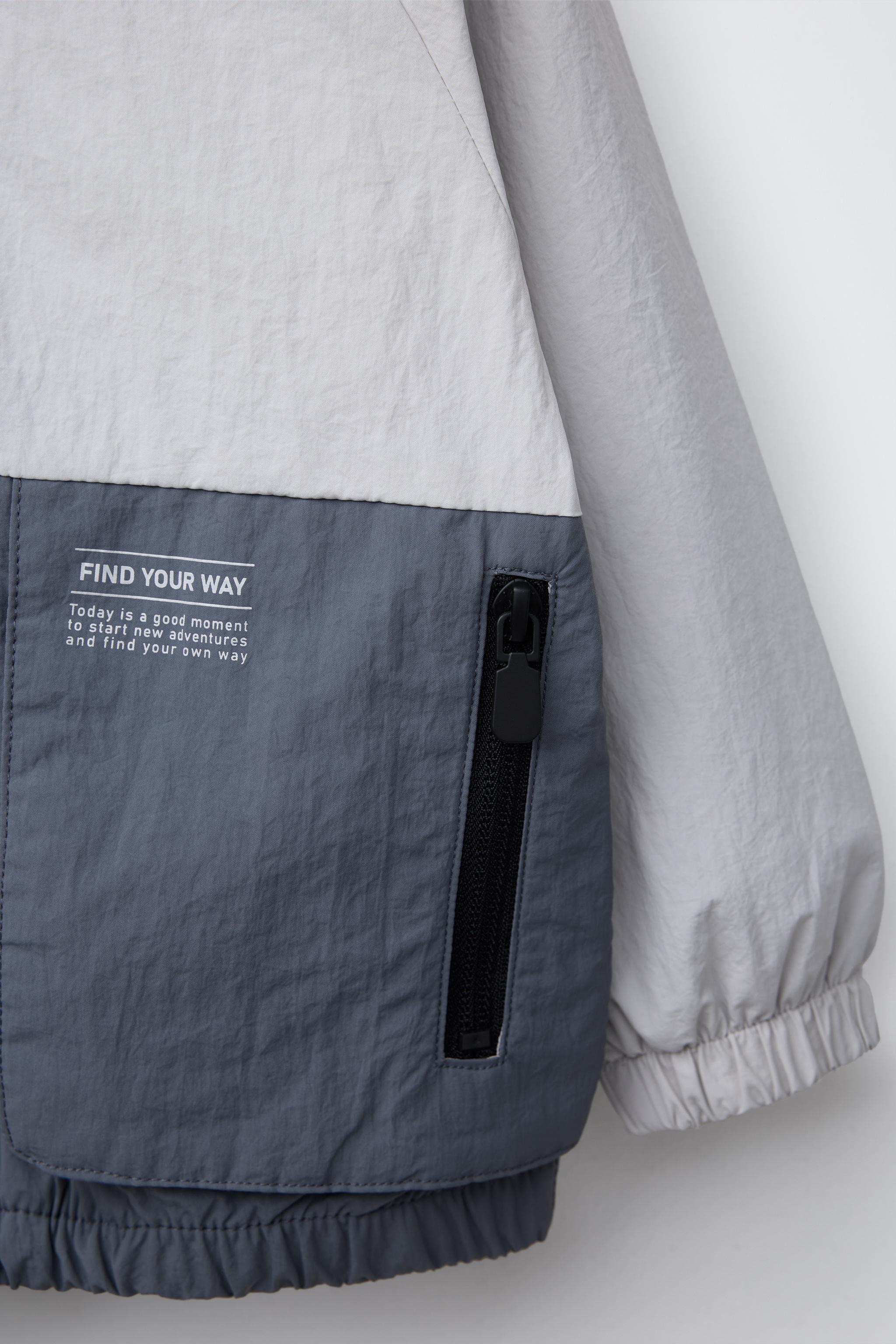 露雨 LIGHTWEIGHT HOODED RAINCOAT - Mid-gray | ZARA United States