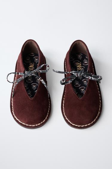 ZARA TIMELESS - LEATHER BALLERINA - Burgundy Red by Zara - Image 3