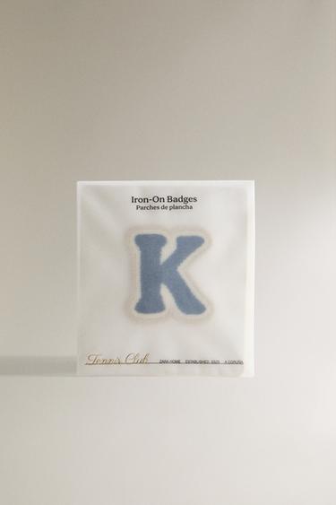 THERMO-ADHESIVE LETTER K PATCH - Blue by Zara - Image 4