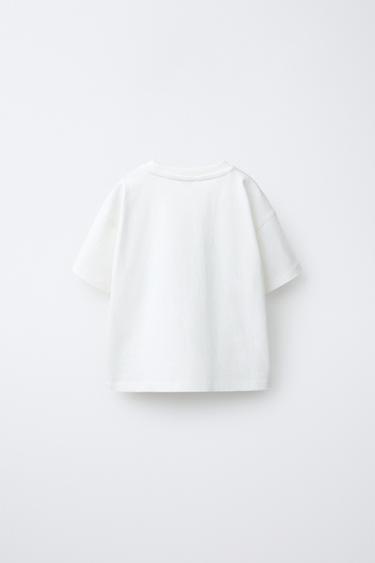 PRINTED T-SHIRT - White by Zara - Image 1