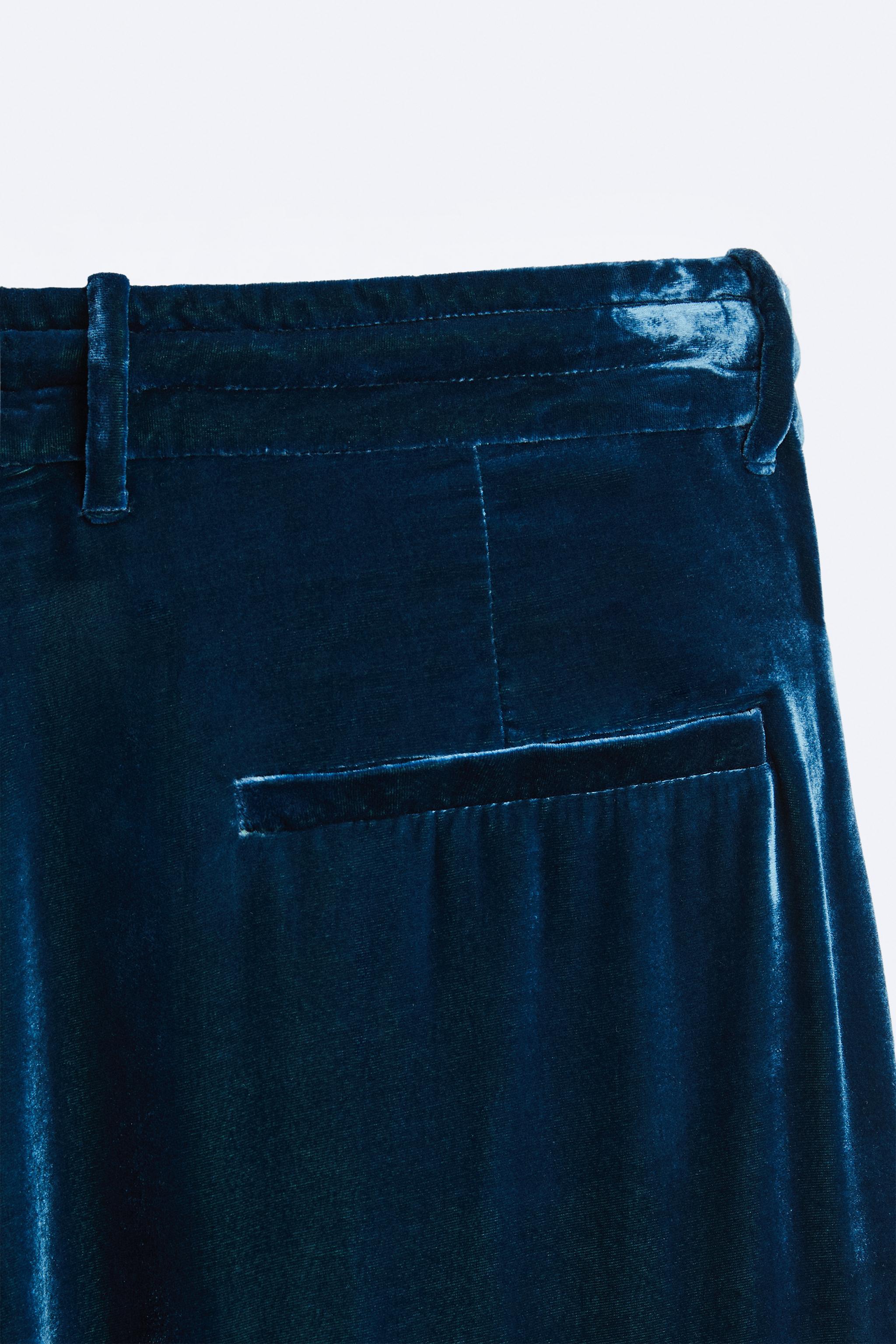 VELVET PANTS LIMITED EDITION - Petrol blue