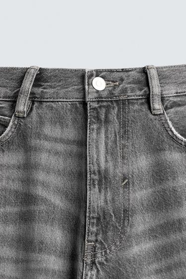 JEAN BALLOON FIT COUTURE RETOURNÉE - Gris de Zara - Image 8