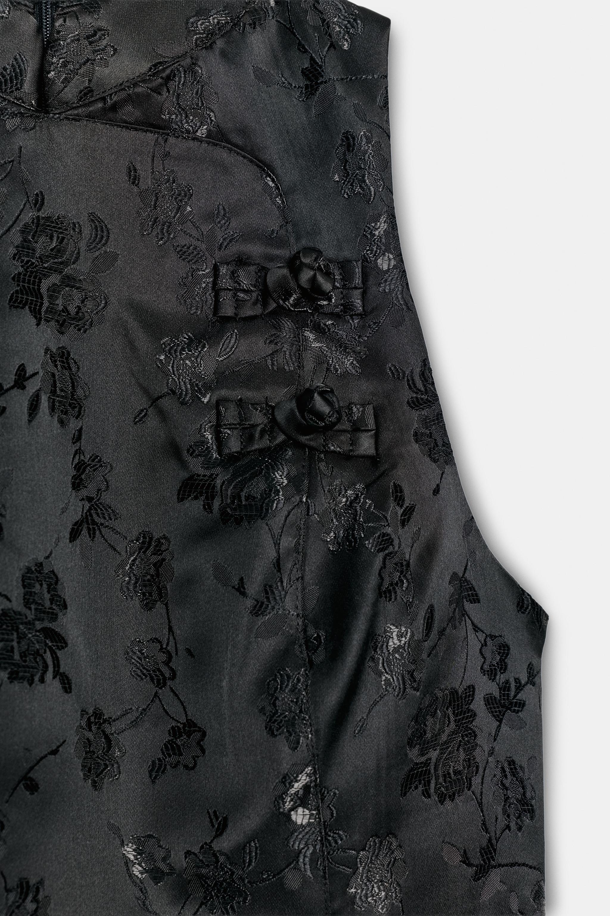 JACQUARD FROG FASTENING TOP